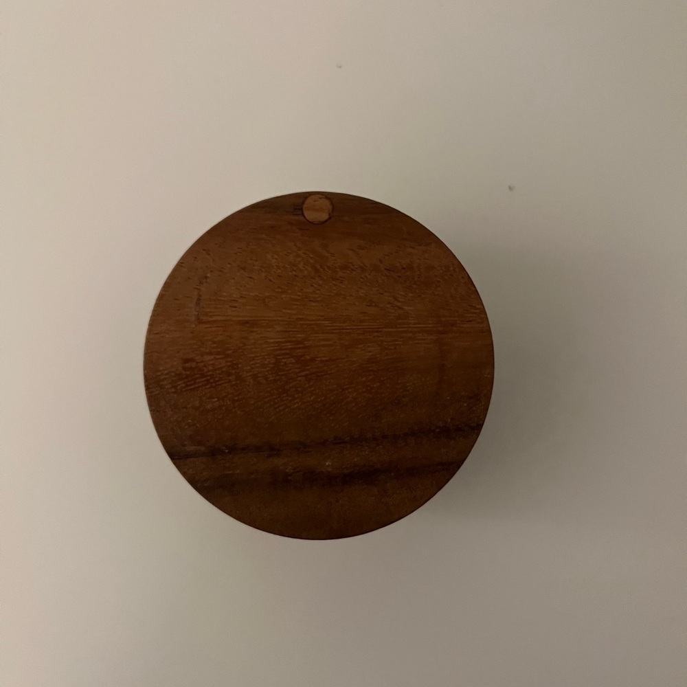 Round Wooden Box // Salt Sugar or Spice storage !
